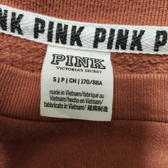 #615 VS Pink Burnt Orange Pullover Sweatshirt 🧡 - Picture 5 of 5